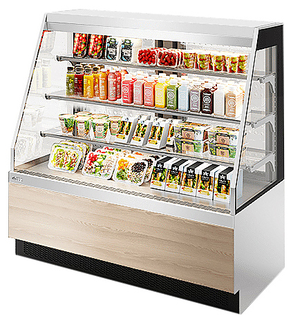 Витрина кондитерская Chilz VETE KUB OFT 130 белый, ясень наварра