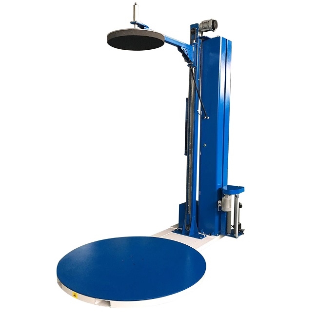 Паллетоупаковщик Hualian HL-1650F с E-платформой (с моторизированной кареткой с престрейчем)